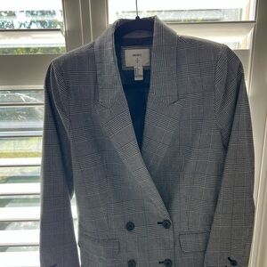 Forever 21 Black and White Checkered Blazer